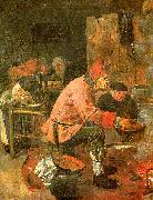 Adriaen Brouwer The Pancake Baker oil